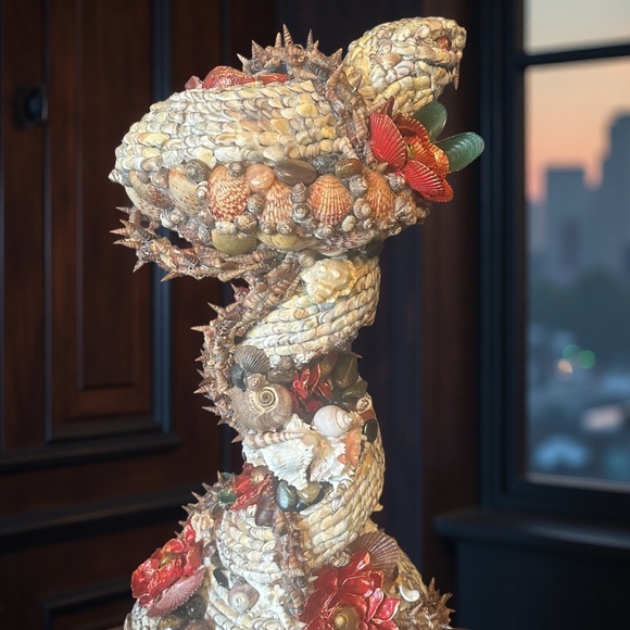 Art | Handmade Seashell Snake Sculpture | Poshmark